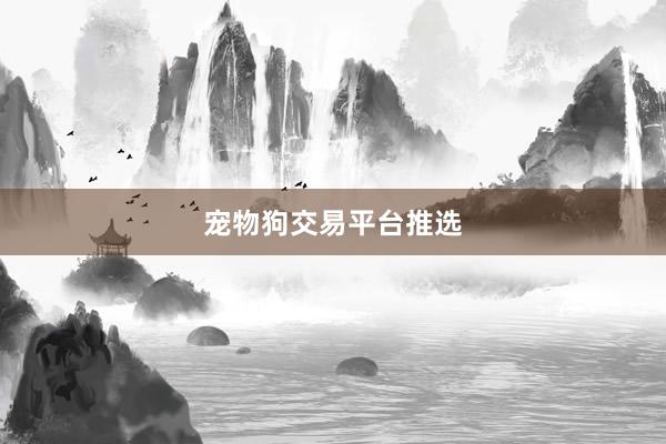宠物狗交易平台推选