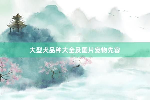 大型犬品种大全及图片宠物先容