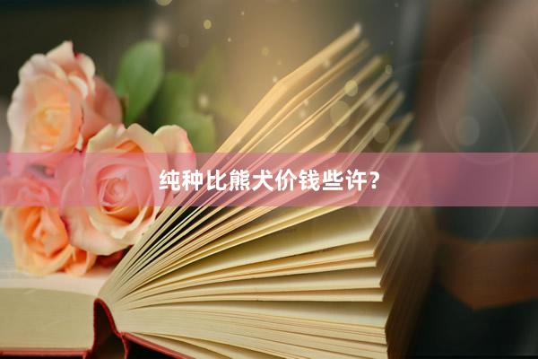 纯种比熊犬价钱些许？